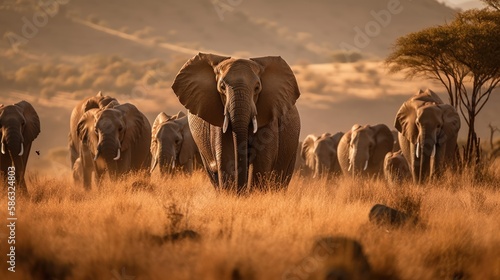 herd of elephants © Zachary