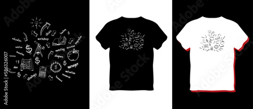 t shirt design. graphic art t shirt vector design illustrator template