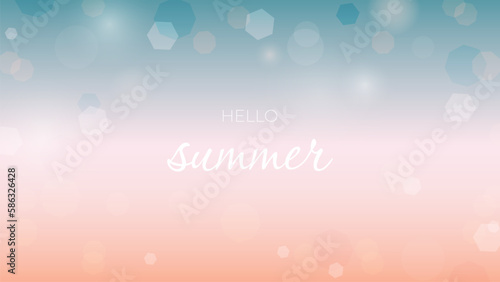 summer background bokeh effect 