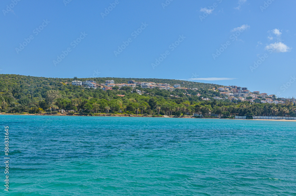turquoise water of Pasa bay and Pasa Plaji Beach in Ardic (Cesme, Izmir region, Turkey) turquoise water of Pasa bay and Pasa Plaji Beach in Ardic (Cesme, Izmir region, Turkey)