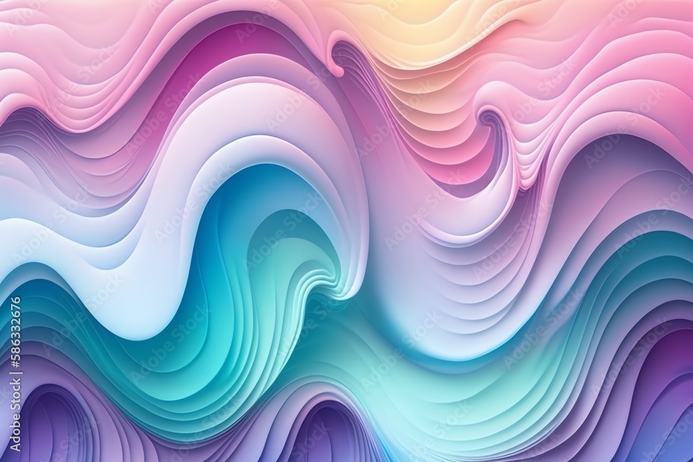 Fototapeta premium Abstract pastel color background. Colored background. Generative AI