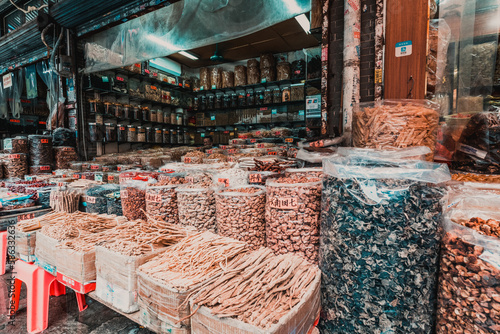 Herbs at Qingping chinese medicinal  herbs market