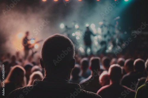 Rock concert. Generative AI © AIproduction