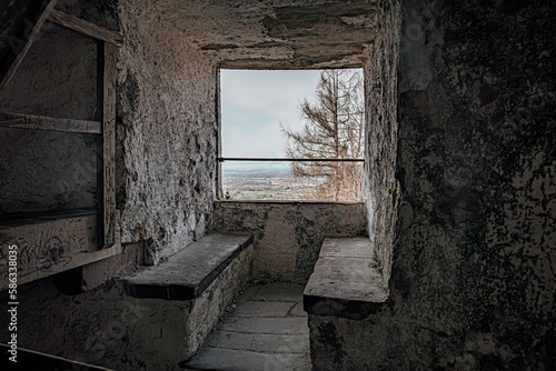 old abandoned building in the town