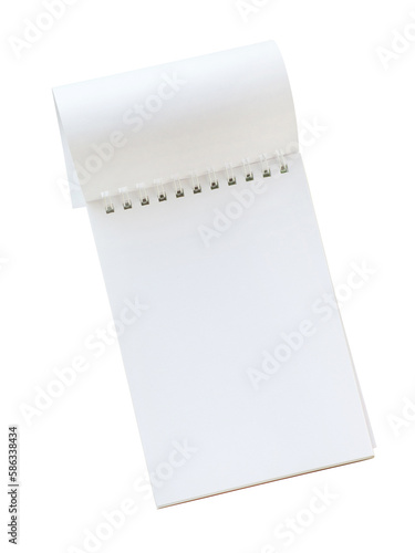 Blank spiral notepad with t...