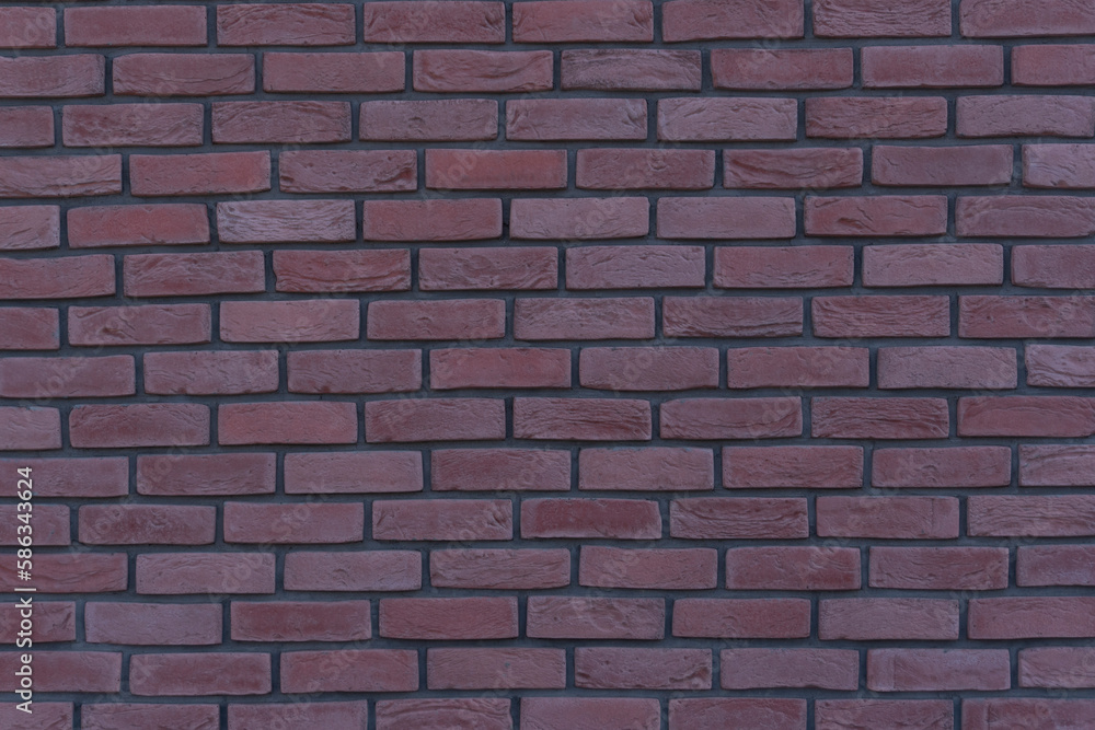 Obraz premium fake red brick wall texture