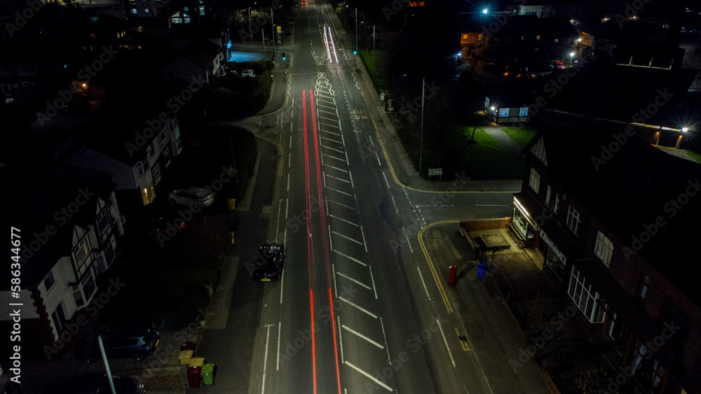 Fototapeta premium time lapse of traffic at night
