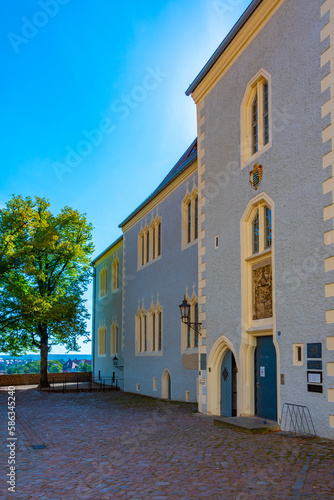 Inner courtyard at Albrechtsburg castle in Meissen, Germany photo