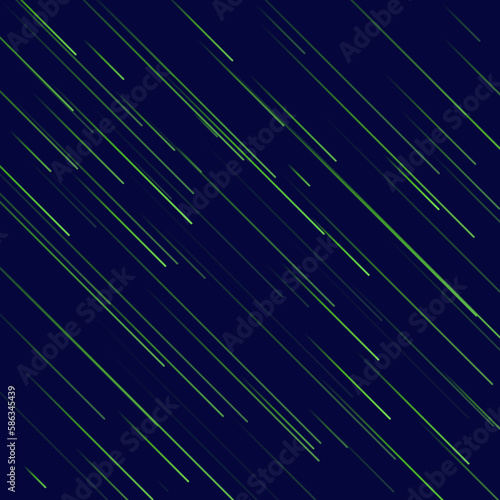 Meteor or comet. Neon space flying meteorite or asteroid, vector illustration. Meteor fire trails isolated. Fireball glowing gas and dust tails at night sky