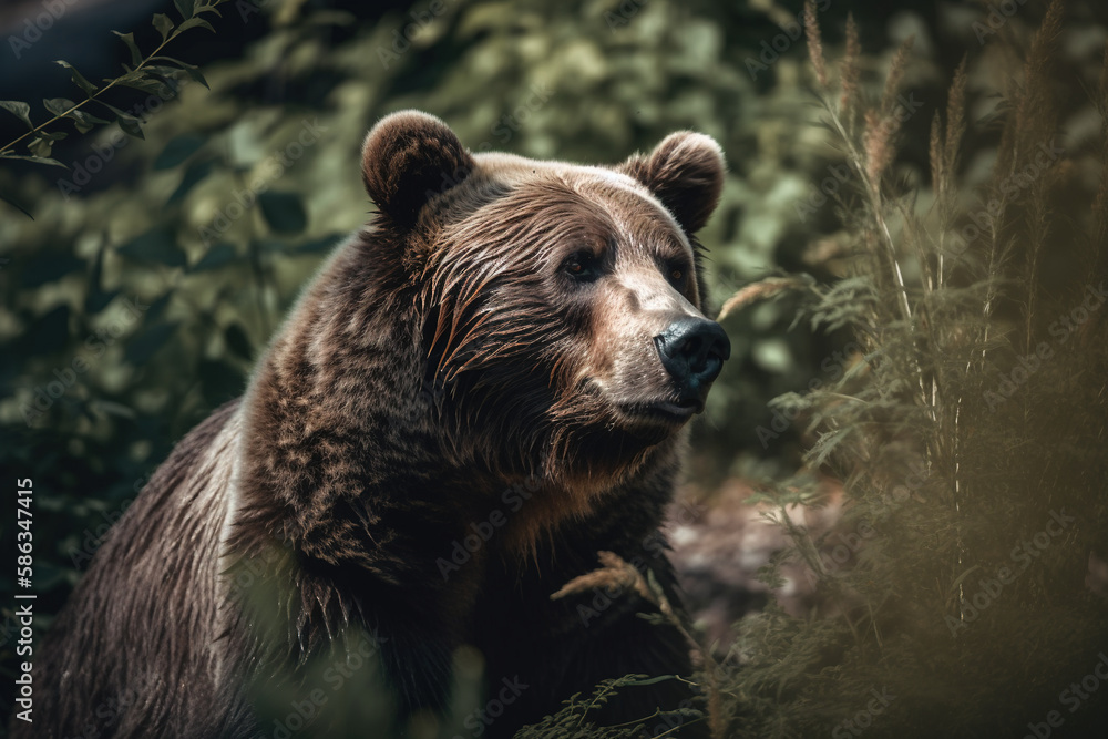 Fototapeta premium Bär in der Wildnis 01