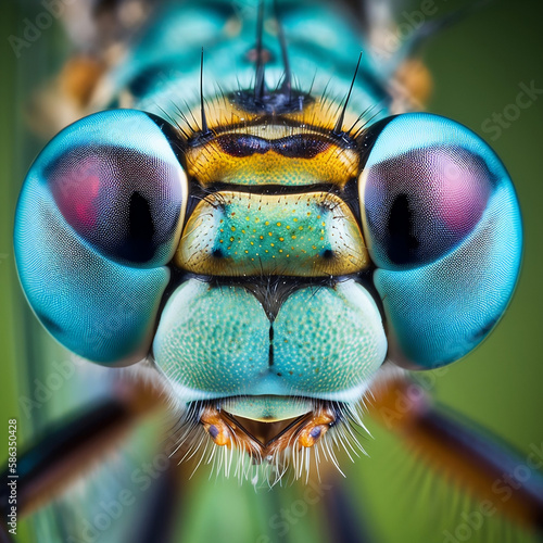 Dragon Fly Eye Macro Photograph © Adnan