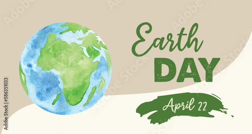 Earth Day. International Mother Earth Day. Environmental problems and environmental protection. Flat vector illustration.