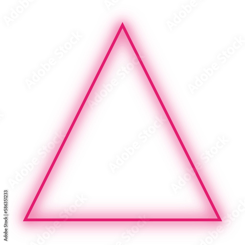 Basic shape Rectangle, triangle, circle Neon Futuristic sign frame colourful vector transparent file wallpaper
