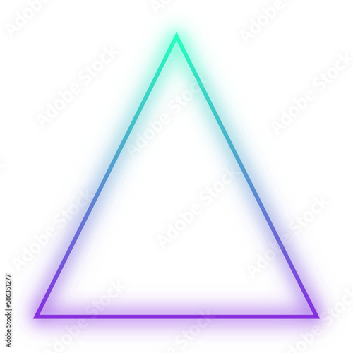 Basic shape Rectangle, triangle, circle Neon Futuristic sign frame colourful vector transparent file wallpaper
