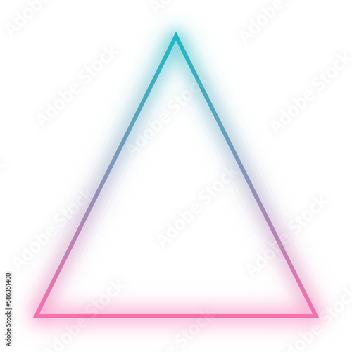 Basic shape Rectangle, triangle, circle Neon Futuristic sign frame colourful vector transparent file wallpaper
