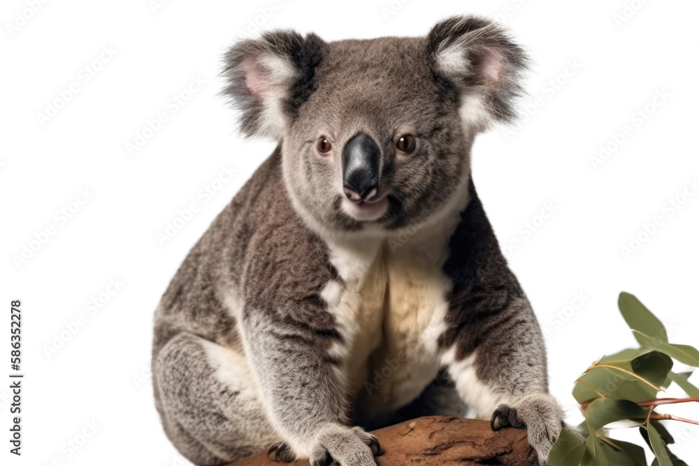 Koala isolated transparent background. Generative AI Koala isolated transparent background. Generative AI