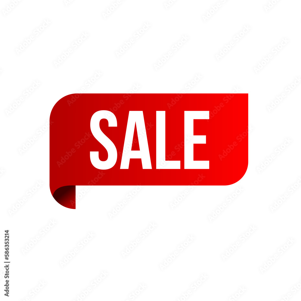 sale label. Red sale sticker sale label. Red sale sticker