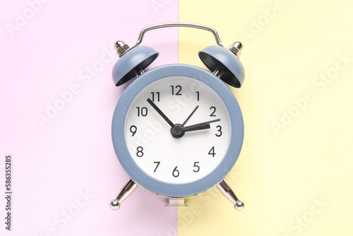 Wallpaper Mural Vintage alarm clock on color background Torontodigital.ca