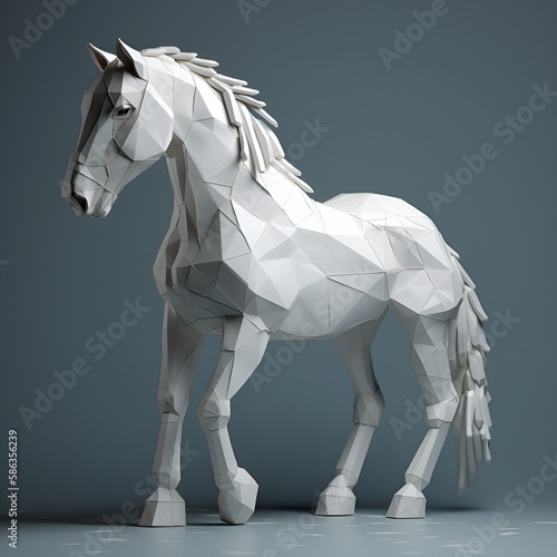 white horse origami © Cooperativa