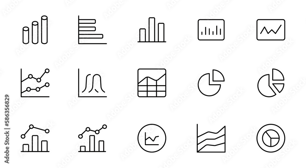 Analytics, Statistics line icons. Chart, Report document and Graph icons. Data analytics, Presentation chart and Communication. Global Statistics, hold document and checklist report. Vector Analytics, Statistics line icons. Chart, Report document and Graph icons. Data analytics, Presentation chart and Communication. Global Statistics, hold document and checklist report. Vector