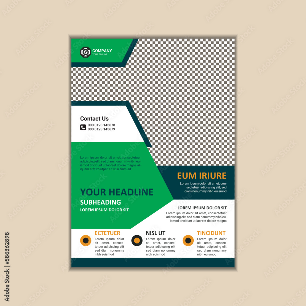 Corporate business flyer template simple and clean a4 size vector design Corporate business flyer template simple and clean a4 size vector design