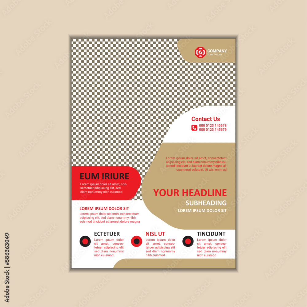 Corporate business flyer template simple and clean a4 size vector design Corporate business flyer template simple and clean a4 size vector design