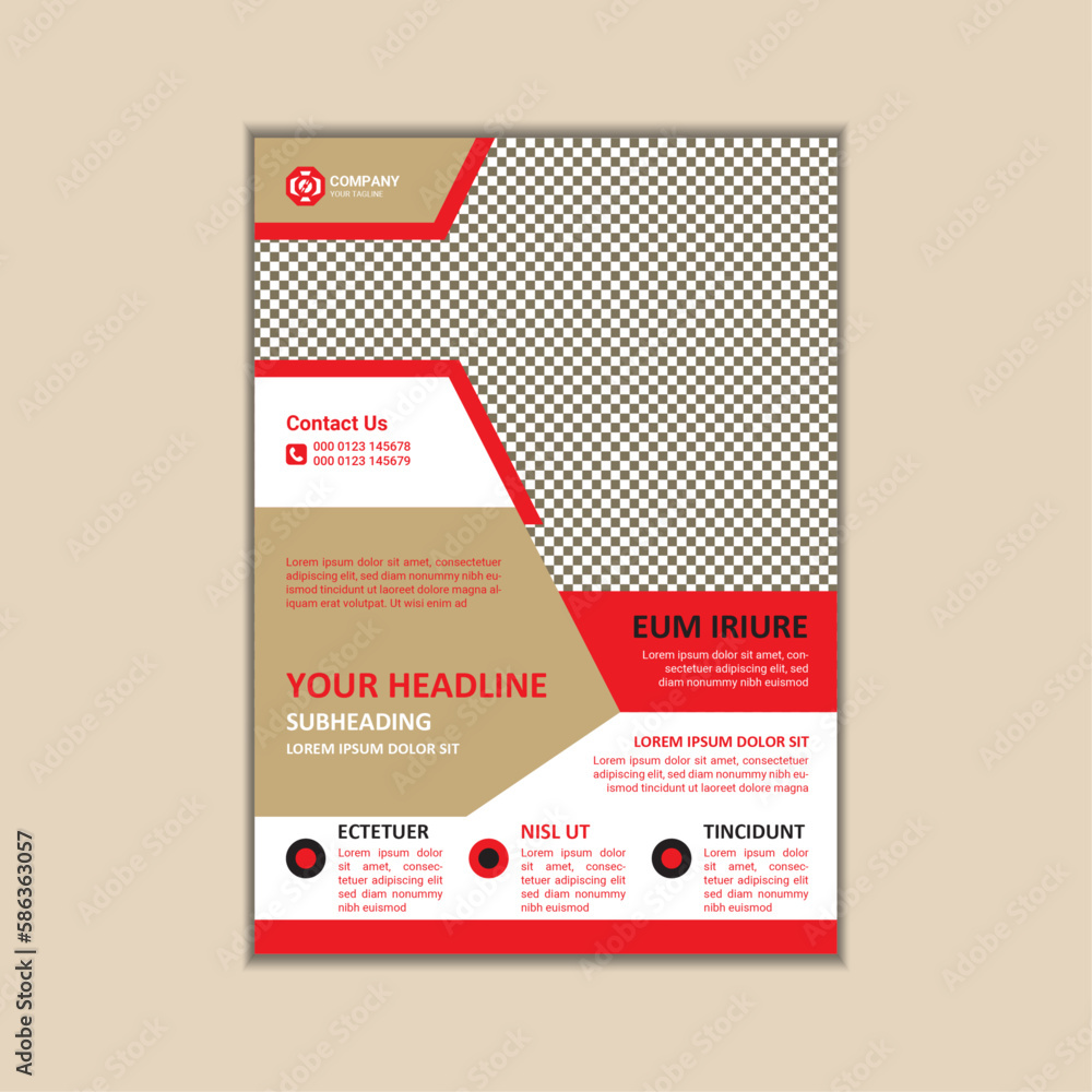 Corporate business flyer template simple and clean a4 size vector design Corporate business flyer template simple and clean a4 size vector design