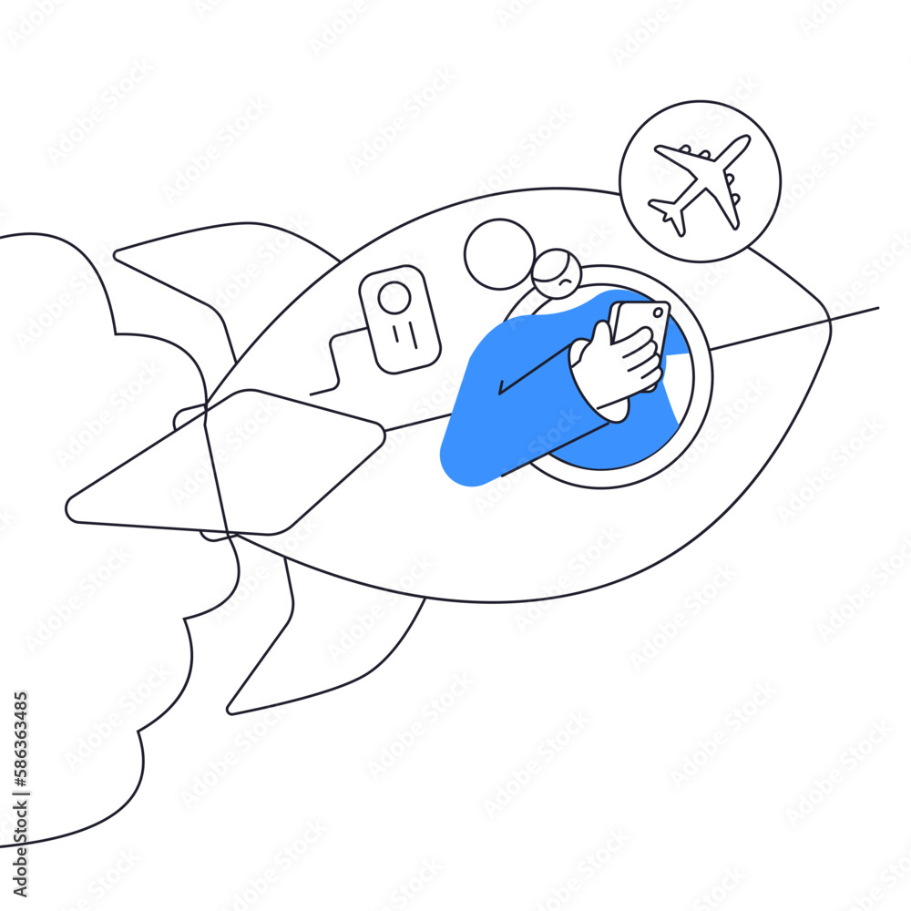 Ride the rocket for the website under maintenance or empty state Ride the rocket for the website under maintenance or empty state