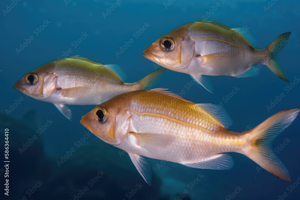 Three fishes in the ocean Generative AI Three fishes in the ocean Generative AI