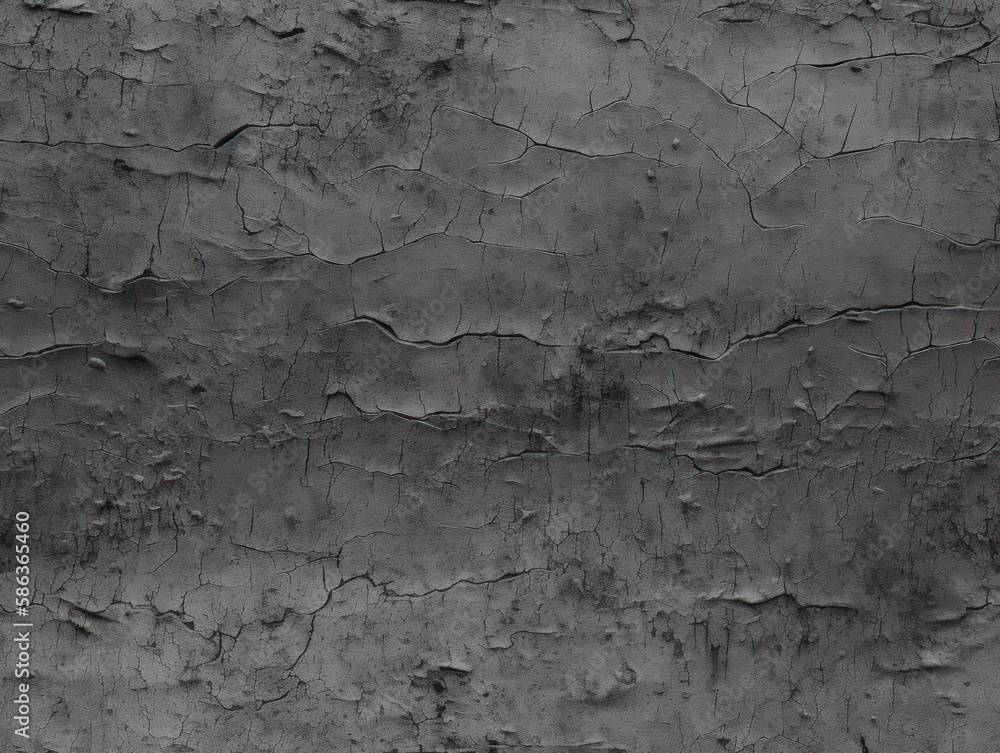 Obraz premium Dramatic concrete wall texture cement grunge seamless background created with Generative AI technology