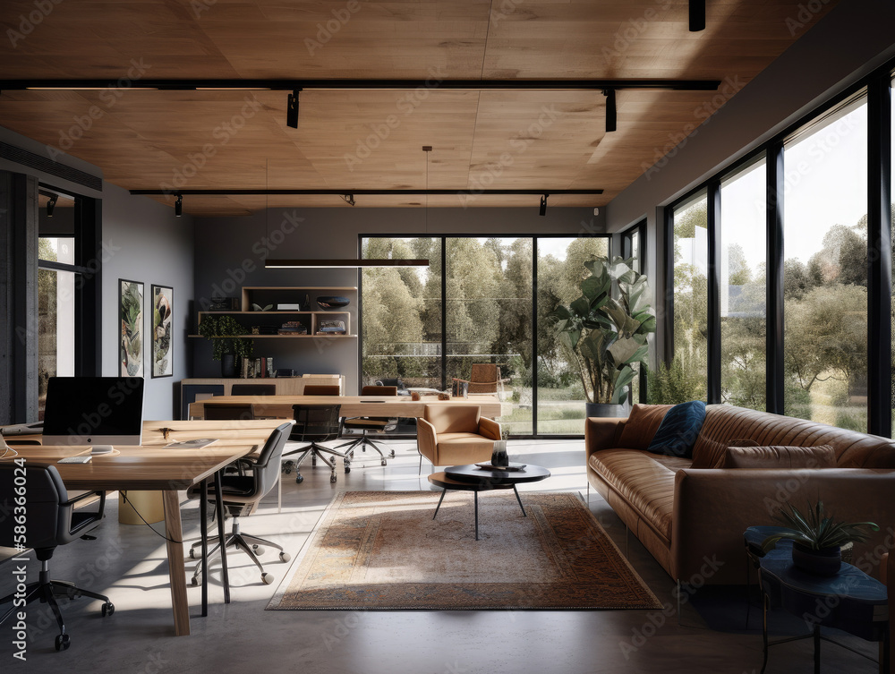 This office is designed to enhance creativity and productivity with its minimalist style, ample natural light, vibrant decor, and discreetly placed smart home technology. This office is designed to enhance creativity and productivity with its minimalist style, ample natural light, vibrant decor, and discreetly placed smart home technology.