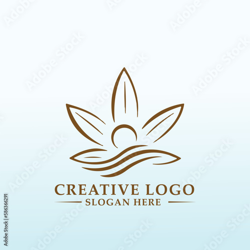 cannabis jump start program logo design