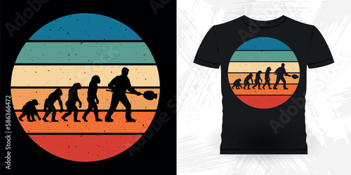Glass Blowing Evolution Funny Glassblower Retro Vintage Glassblowing T-shirt Design  