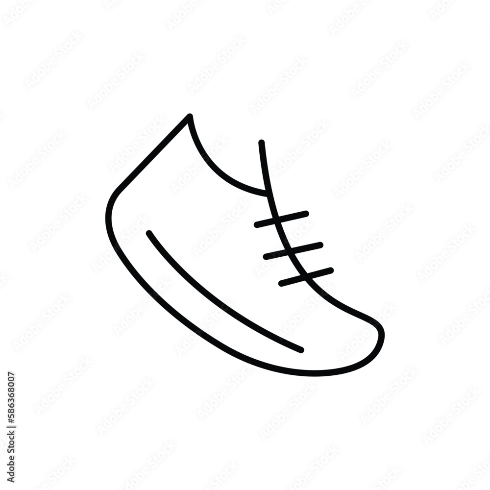 shoe icon. outline icon shoe icon. outline icon