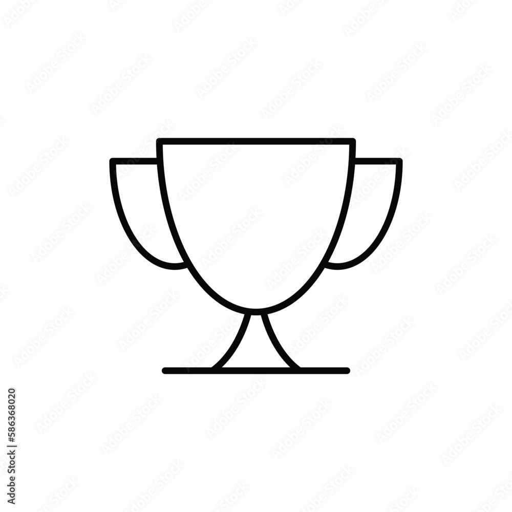 trophy icon. outline icon trophy icon. outline icon