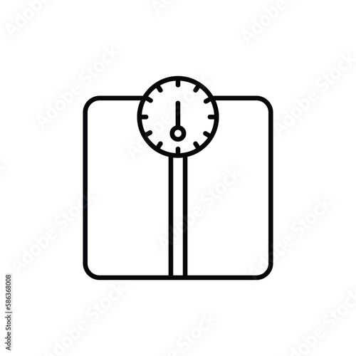 weight scales icon. outline icon