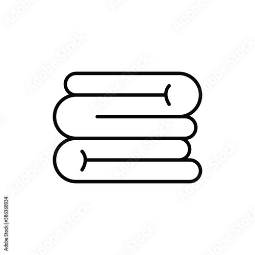 towel icon. outline icon