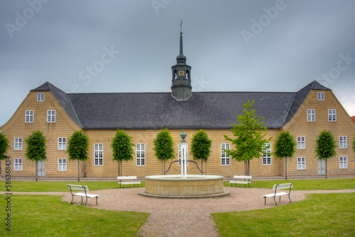 The Moravian Church in Danish town Christiansfeld photo