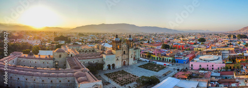 4k panorama drone photo of oaxaca city mexico, travel summer guelaguetza sunrise travel in america holidays photo