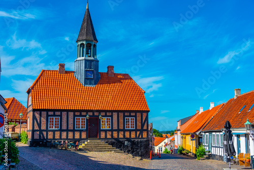 Town hall in Danish town Ebeltoft photo