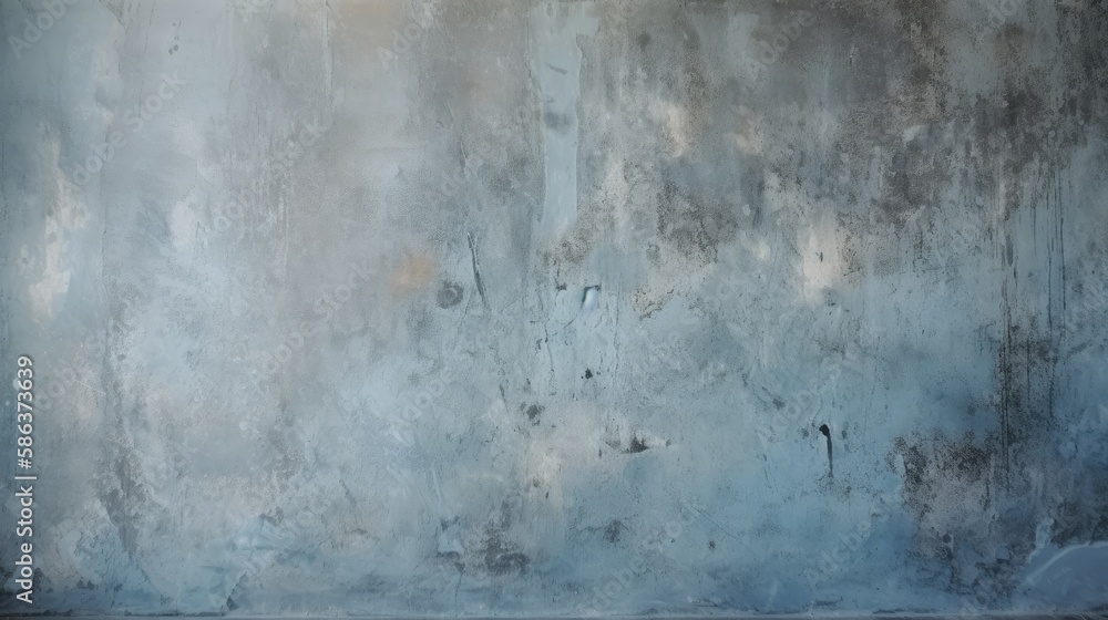 blue gray cement concrete texture, grunge rough old stain background, retro vintage backdrop studio design, generative ai