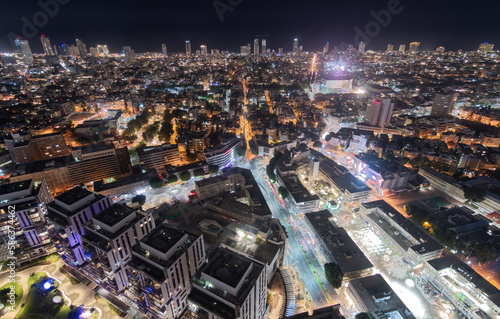 Tel Aviv night top view © Алексей Голубев
