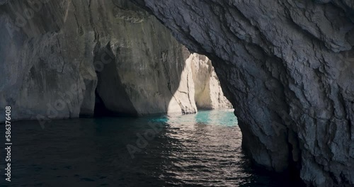 Blue Cavesat Paxos iIsland, Greece photo