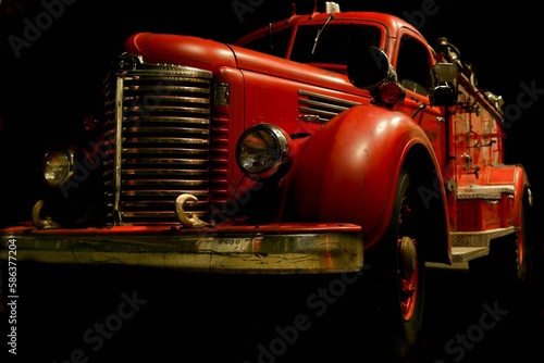 red fire truck