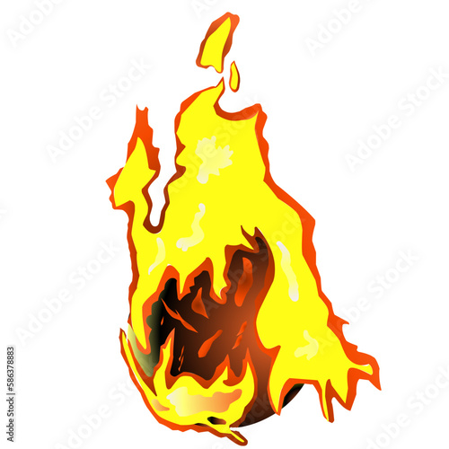 fireball illustration