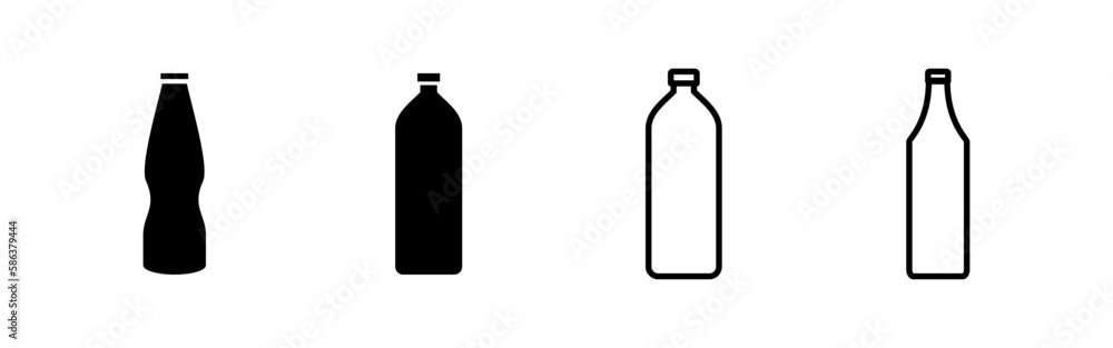 Bottle icon vector for web and mobile app. bottle sign and symbol