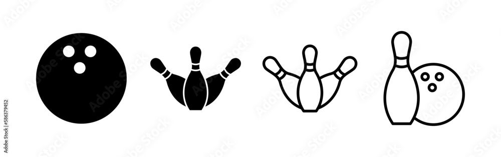 Bowling icon vector for web and mobile app. bowling ball and pin sign and symbol. Bowling icon vector for web and mobile app. bowling ball and pin sign and symbol.