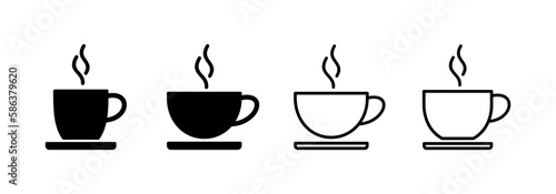 coffee cup icon vector for web and mobile app. cup a coffee sign and symbol