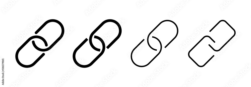 Link icon vector for web and mobile app. Hyperlink chain sign and symbol Link icon vector for web and mobile app. Hyperlink chain sign and symbol