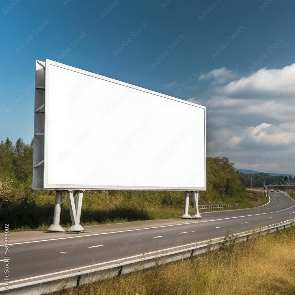 Billboard mockup outdoor, Outdoor advertising poster on the street for advertisement street city Billboard mockup outdoor, Outdoor advertising poster on the street for advertisement street city